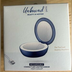NIB Conair Unbound Petite Rechargeable LED-Lighted Mirror.